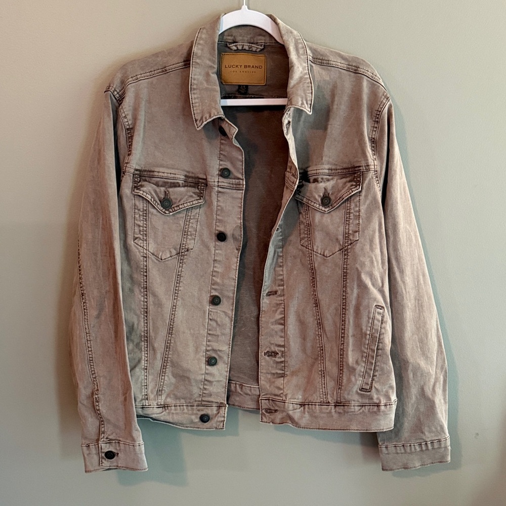 Lucky Brand Men's Light Brown Denim Jacket